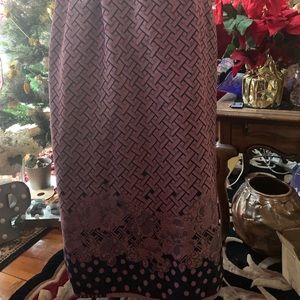 Homemade elastic waist maxi skirt from Burning M.